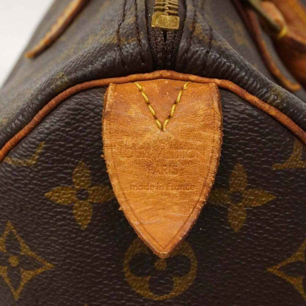 LOUIS VUITTON Brown Monogram Speedy 35 Bag - Picture 5 of 14